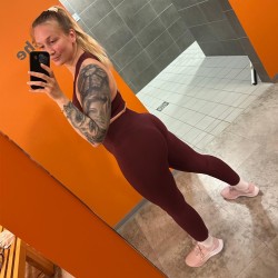 Sportleggings - Dunkelrot